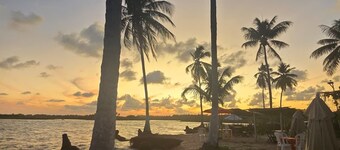 4-bedroom chalet in lovely Porto de Pedras with AC. STEPS FROM THE BEACH