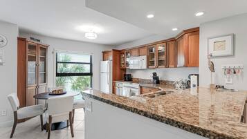 Microwave, oven, stovetop, dishwasher