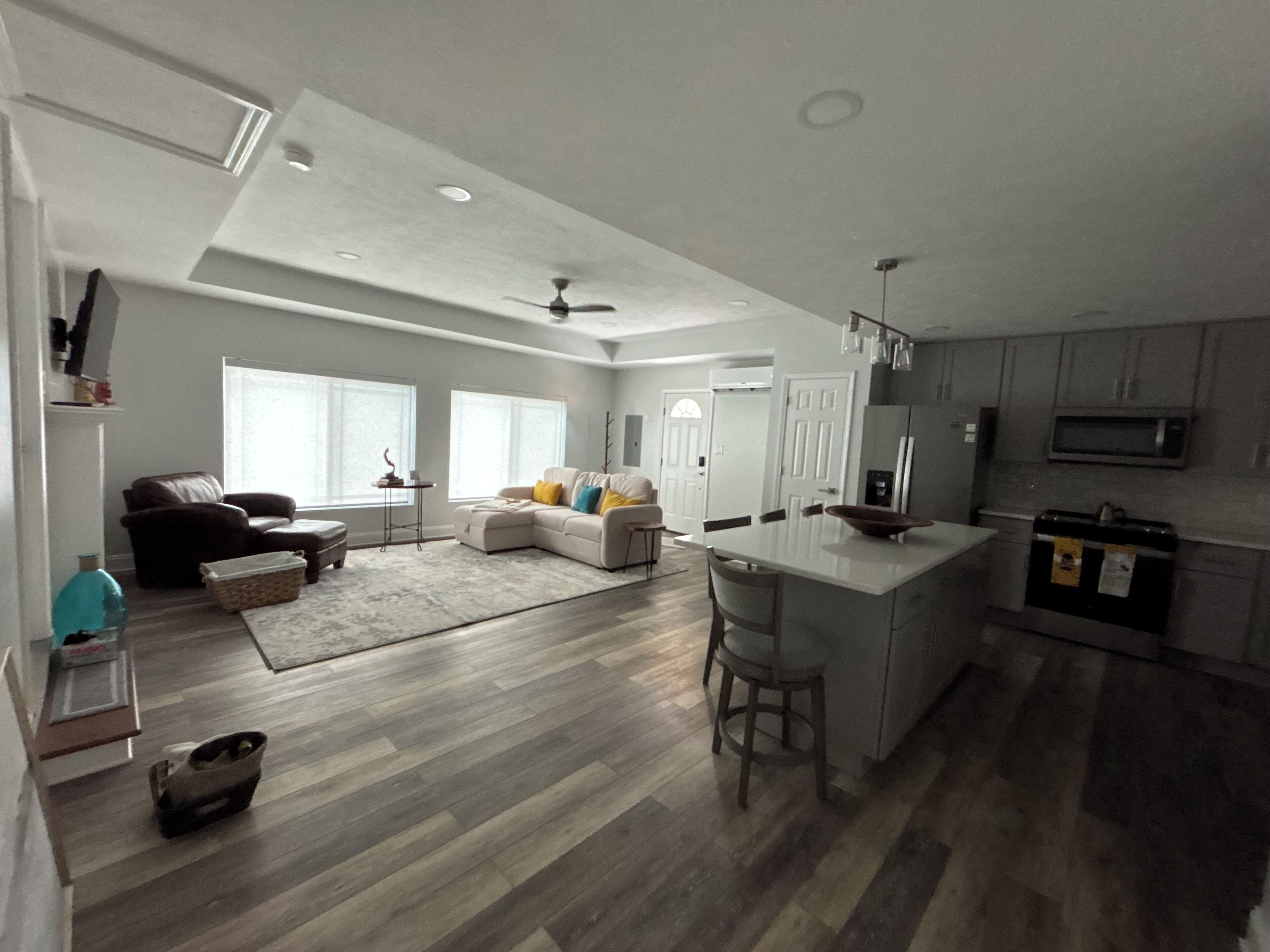 TV connectée, cheminée