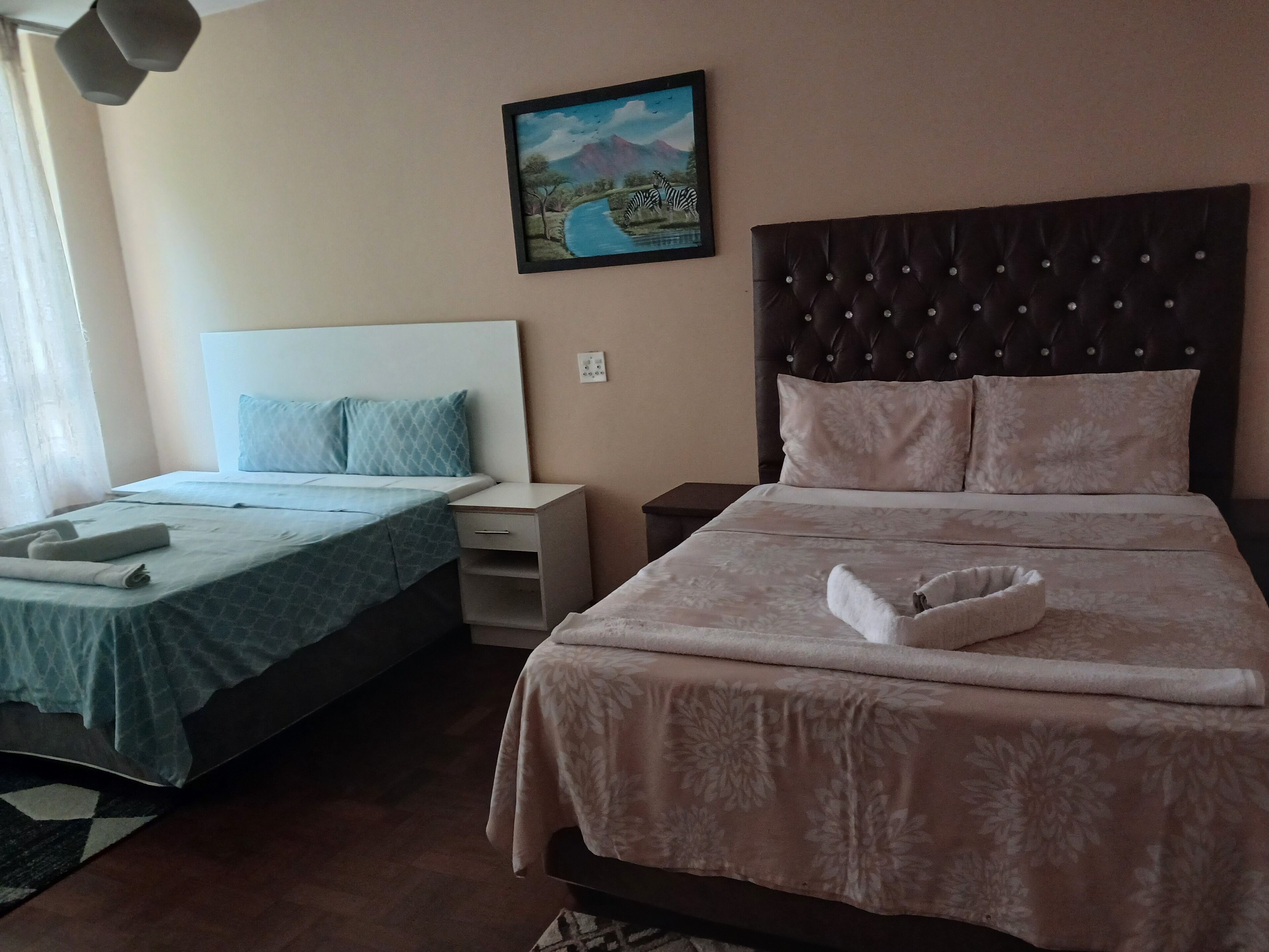 Family Double or Twin Room, Courtyard View | Desk, laptop workspace, free WiFi
