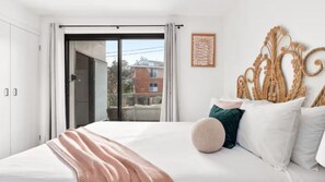 Desk, free WiFi, bed sheets