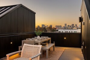 Outdoor dining - The Chestnut - Brand New Rooftop, Skyline Views (Nashville)