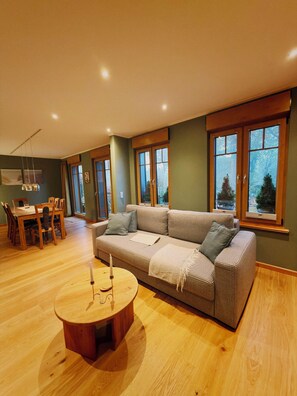 Fernseher, Kamin, Bücher