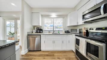 Microwave, oven, stovetop, dishwasher