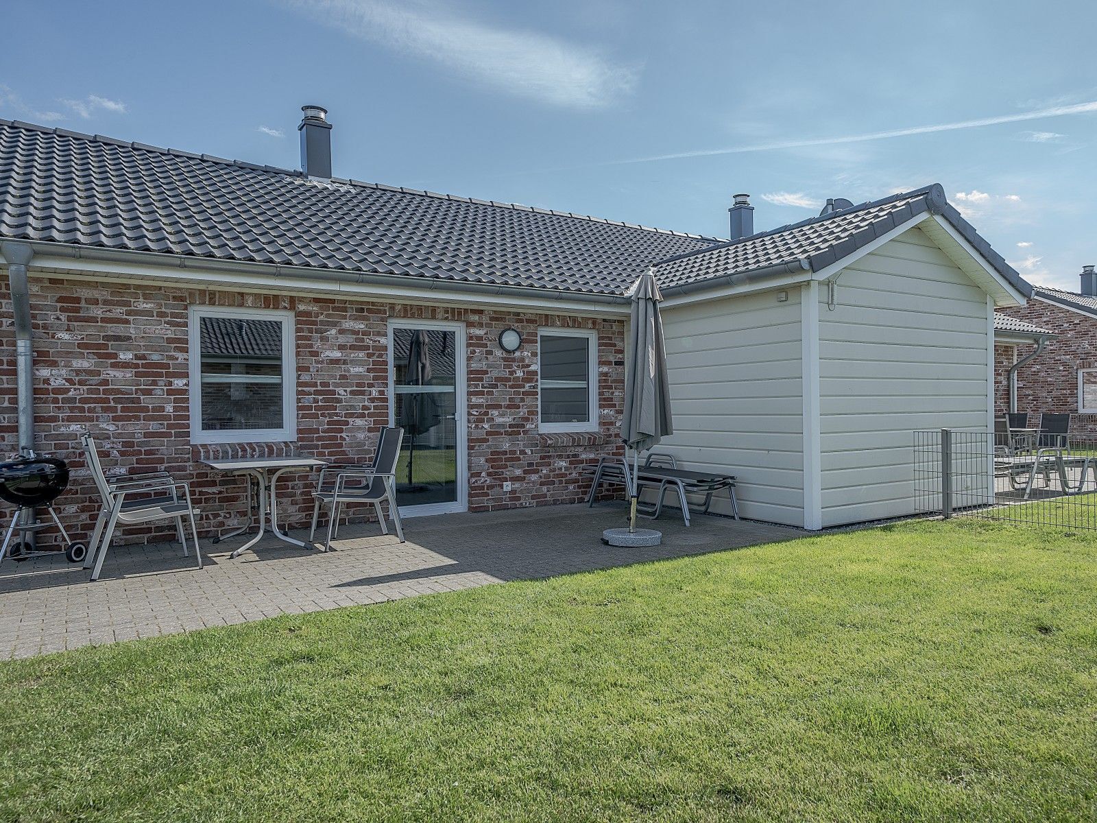 Ferienhaus Chaplin mit Kamin und eingezäuntem Garten