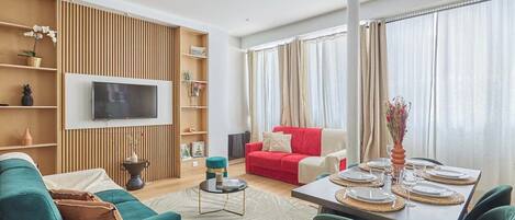 Een smart-tv en een kantoor