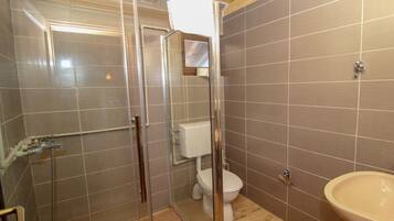 Shower, hair dryer