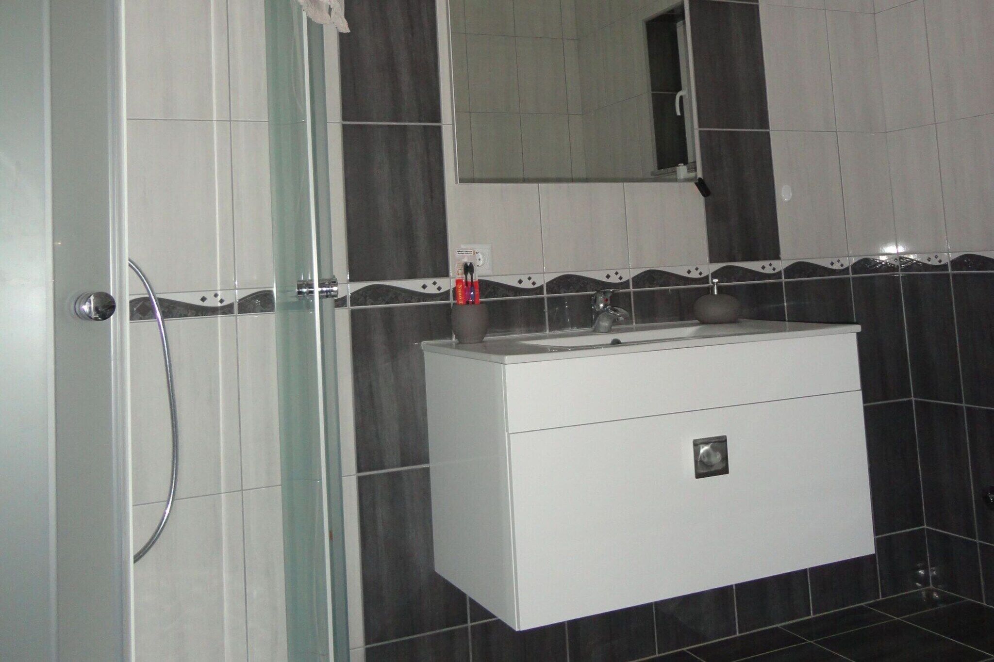 Shower, hair dryer