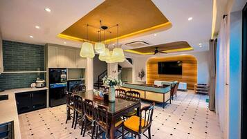 Deluxe Villa, Balcony, Pool View | Egyptian cotton sheets, premium bedding, free minibar items