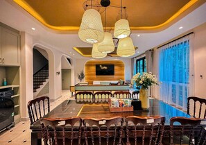 Deluxe Villa, Balcony, Pool View | Egyptian cotton sheets, premium bedding, free minibar items