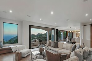 Luxury Villa, Multiple Beds, Pool Access, Mountain View (Villa Solea) | Living area