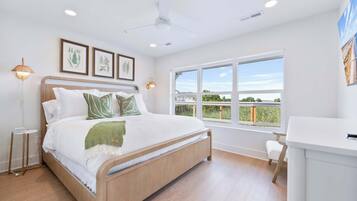 2 bedrooms, iron/ironing board, travel crib, WiFi