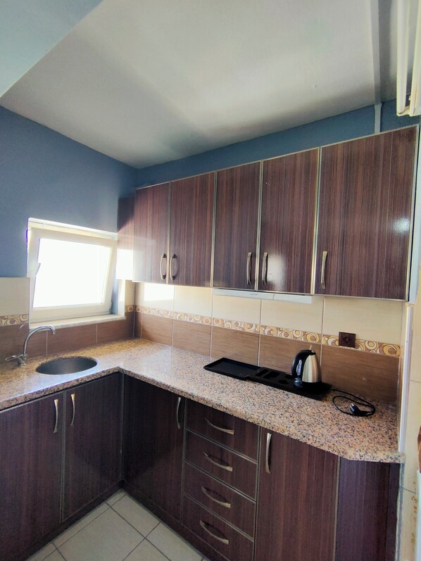 Appartement, vue ville | Cuisine privée | Mini réfrigérateur
