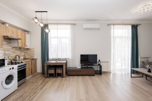 Basic Apartment, Balcony, Park View | Living area - Apartment by Luxe Group AL777 (Yerevan)