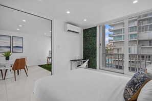 1 soverom, strykejern/-brett, reiseseng for barn og wi-fi