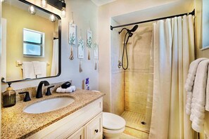 Shower, shampoo