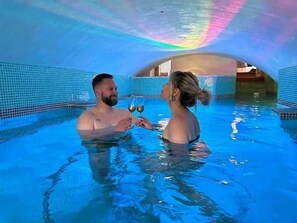 A heated pool