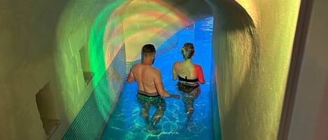 Una piscina riscaldata