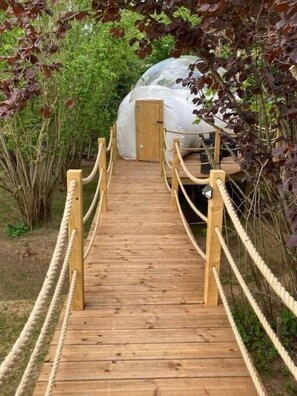 Overnatningsstedets område