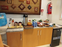 Free daily on-the-go breakfast