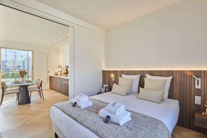 1 makuuhuone, silitysrauta/-lauta, Wi-Fi, vuodevaatteet