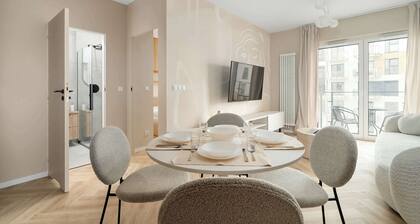 Jasielska 7C Poznań | Beige Apartment with Parking and Air Conditioning