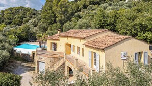 Apartment | Exterior - A/C House 4br/10p With Pool - 40 min From Cannes (Le Tignet)
