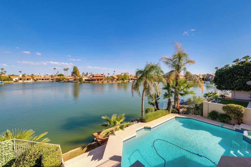 Lakefront Living! Huge Phoenix Home w/ Dock, Pool