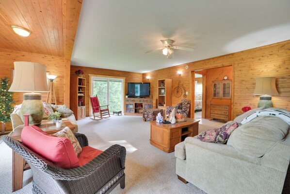 House (2 Bedrooms) | Interior - Rustic Mullett Lake Home, 3 Mi to Marina! (Indian River)