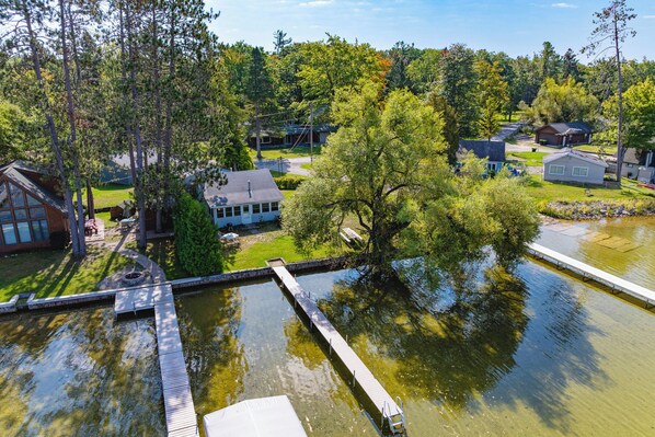 House (3 Bedrooms) | Interior - Fish & Boat on Mullett Lake! Family Cabin w/ Dock (Indian River)