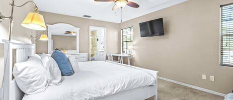 5 bedrooms, desk, iron/ironing board, WiFi