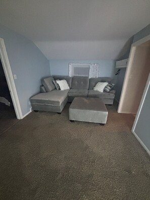 TV - Upstairs 420 friendly lady aurora themed  1 bedroom apartment. (Brownstown)