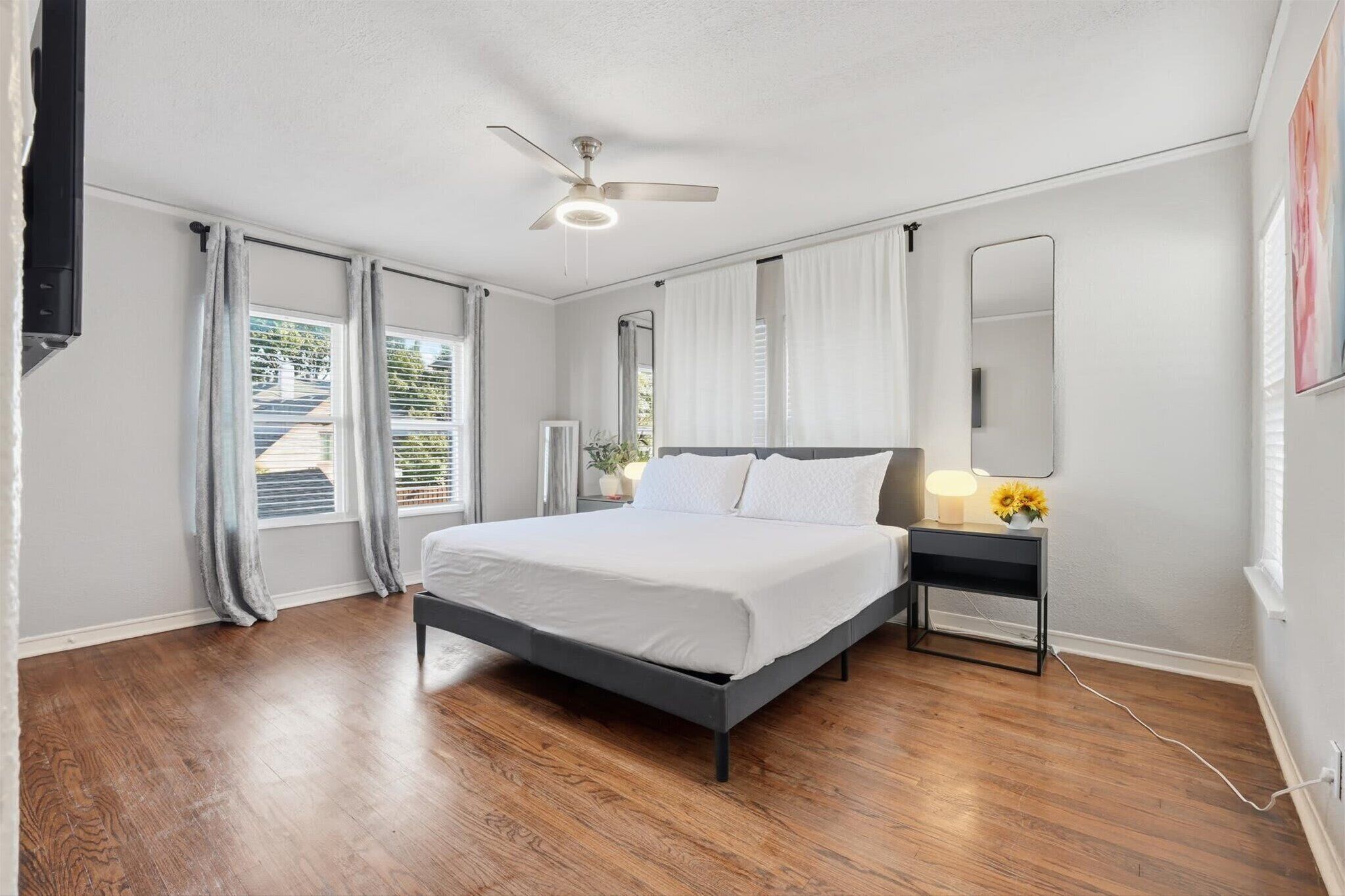 2 bedrooms, iron/ironing board, travel crib, WiFi