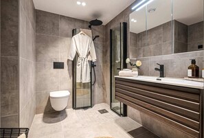 Shower, hair dryer