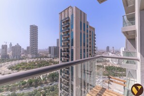 Lyxlägenhet - balkong - utsikt mot staden | Utsikt från rummet