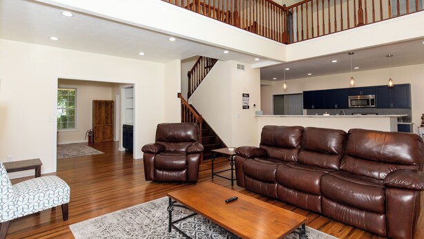 Télévision, cheminée, espaces bureaux