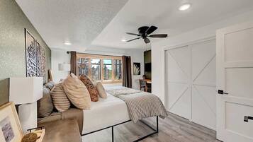 2 habitaciones, tabla de planchar con plancha, cuna de viaje y wifi