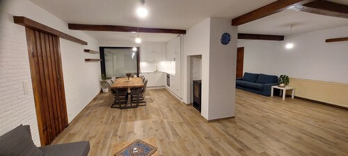 Modern Villa with large gargen and open landscape