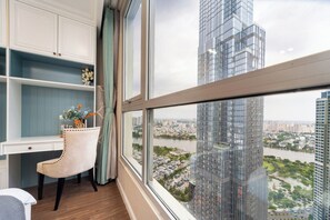 Executive-lejlighed - 3 soveværelser - balkon - byudsigt | Udsigt fra værelset