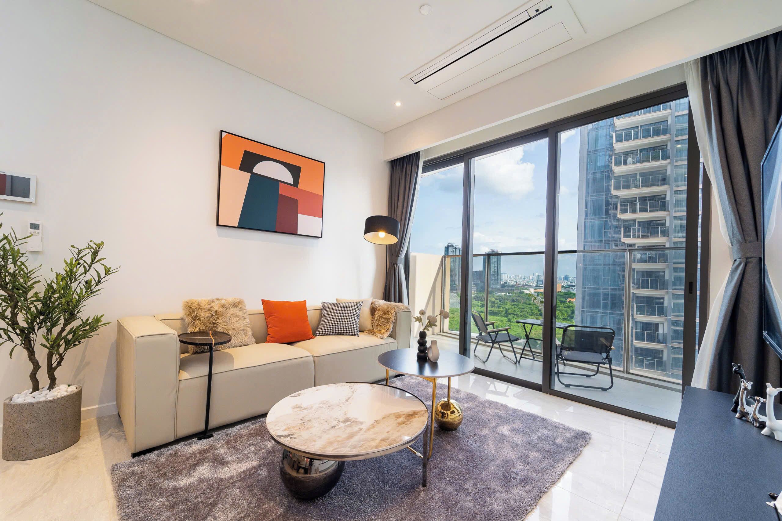 Executive Apartment, 2 Bedrooms, Balcony, City View | Memory foam beds, desk, laptop workspace, blackout drapes