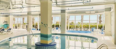 Indoor pool, a heated pool