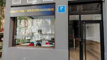 Overnatningsstedets facade