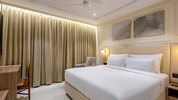 Premium Room | In-room safe, desk, laptop workspace, blackout drapes