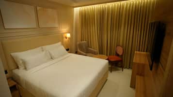 Superior Room | In-room safe, desk, laptop workspace, blackout curtains
