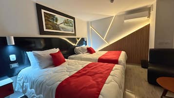 Kamar Twin Standar, Bebas Asap Rokok, kamar mandi pribadi | Ruang kerja ramah laptop dan Wi-Fi gratis