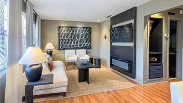 TV connectée, cheminée