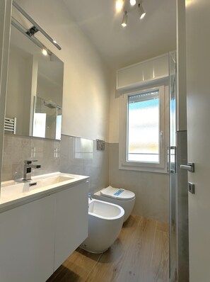 Apartment, 1 Bedroom, Balcony, City View | Bathroom - Modern Flat in Central Bibione (San Michele al Tagliamento)