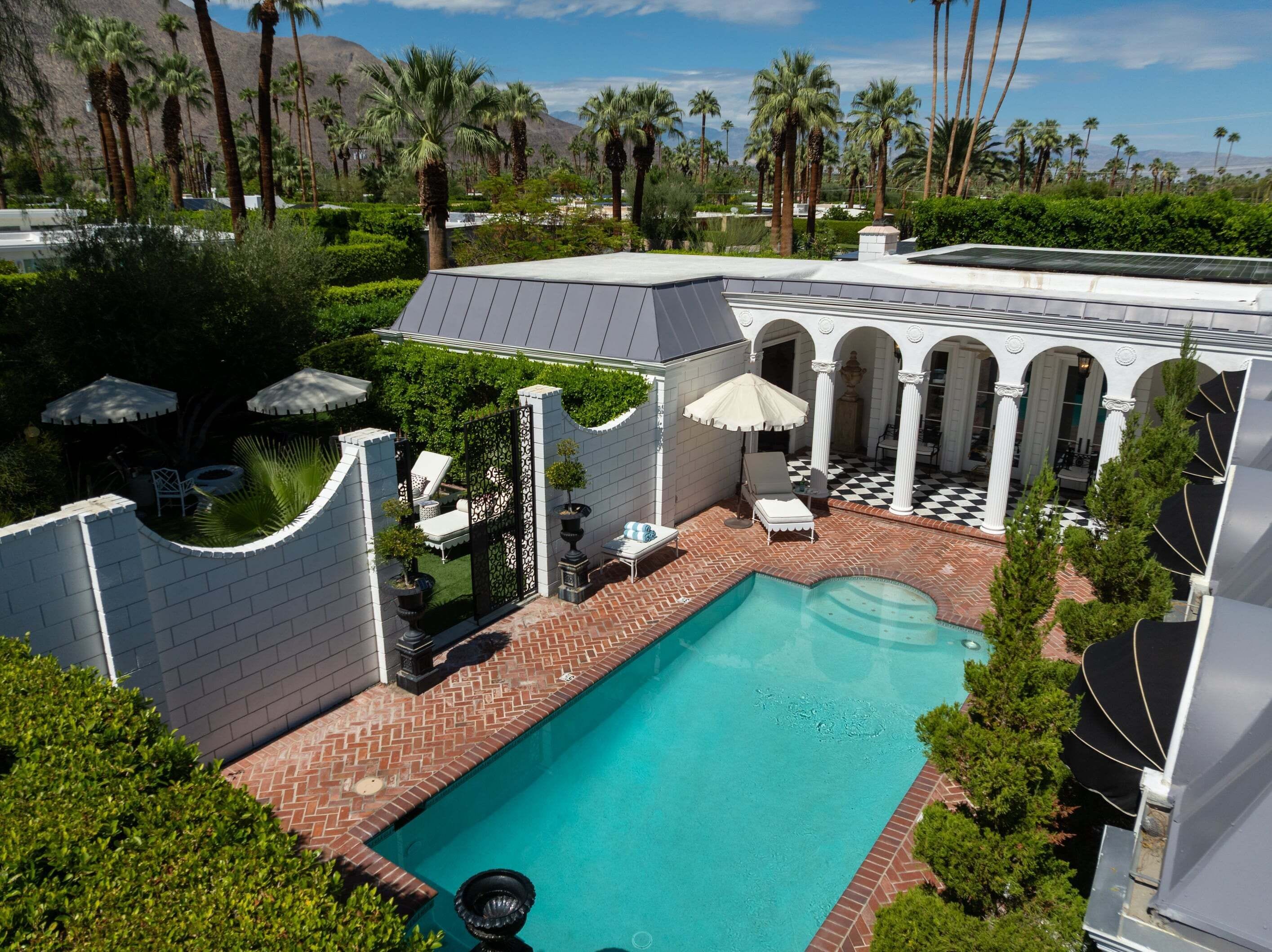 A heated pool