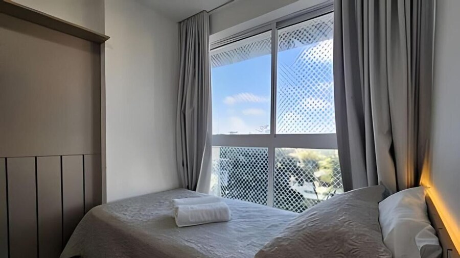 Flat beira-mar com vista para o mar