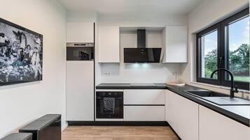 Microwave, oven, stovetop, dishwasher